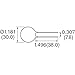 Ametherm SL32 1R030 (Pack of 2) NTC Thermistor, SG379 HVAC, Inrush Current Limiter 1 Ohm Ohm ±20% 1.18