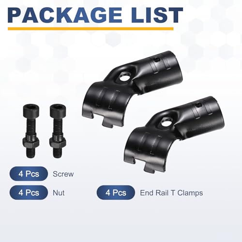 Colliers de serrage d'extrémité 2 voies en acier carbone durable