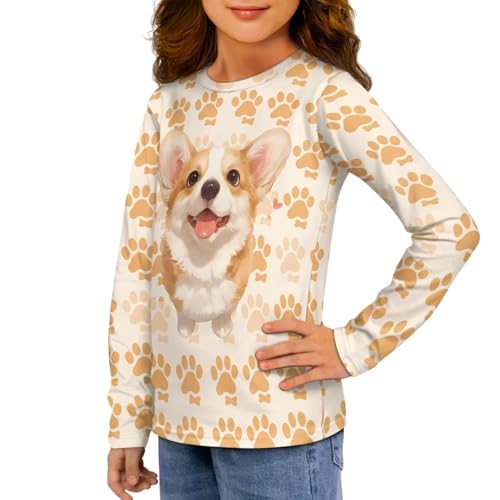 Boys Girls Long Sleeve Shirts Casual Crewneck Printed Kids Long Sleeve Shirts4