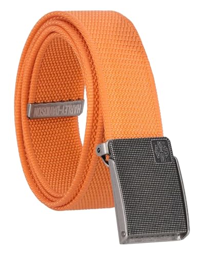 Harley-Davidson Men's Bar & Shield Logo Bottle Opener Nylon Web Belt - Orange2