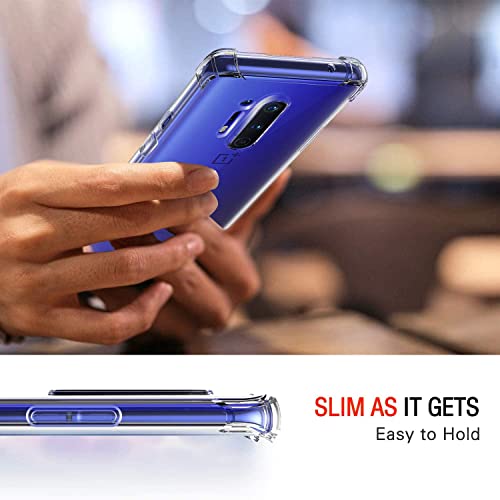 Image of for Back Case Cover Bumper Flexible Silicone Transparent Back Cover for OnePlus 8 Pro - Transparent