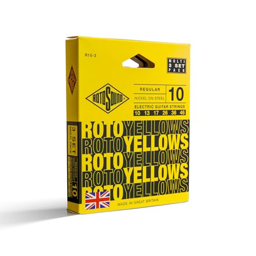 ROTOSOUND ���g�T�E���h �G���L�� Roto Yellows �y3SET�p�b�N�z(.010-.046) R10-3