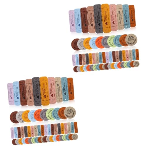 SHINEOFI 120pièces Étiquettes Handmade Embossées pour Vêtements Tricot Et Accessoires Idéales pour Projets Artisanaux Et Décorations Vintage
