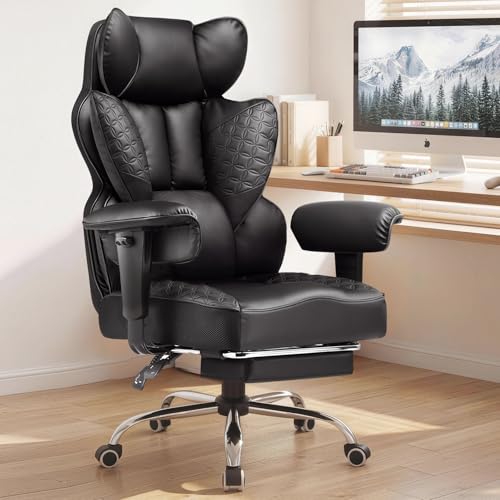 COMHOMA Embossed Leather Chair