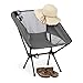 Relaxdays Sedia da Campeggio, Pesca, Leggera, da Esterno, Portatile, Viaggio al Mare, Spiaggia, Camping, Grigio, 1 pz