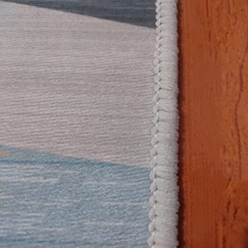 zeer grote tapijten Blauw tapijt, baby kruipen handige verzorging bank vochtbestendig tapijt vloerkleden woonkamer blauw 140x200cm - Afbeelding 4