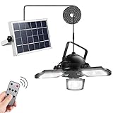 Solar Pendant Lights, AGPTEK Solar Powered Shed Light with Remote Control for Outdoor Indoor Home Yard Barn Gazebo Patio Porch Storage Room Balcony Chicken Coop IP65 Waterproof