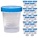 25 Vakly 4oz Specimen Cups with Screw On Lids