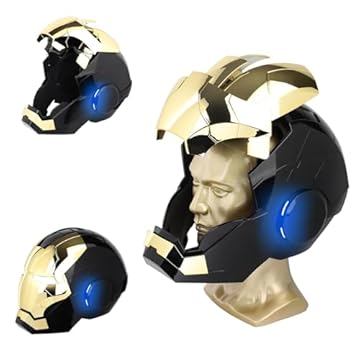 iron man motorcycle helmet with bluetooth