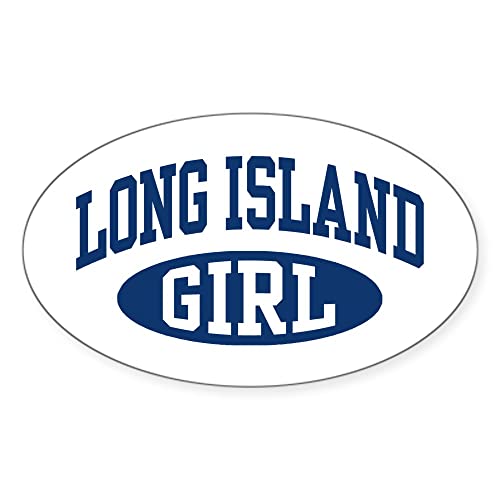 CafePress Long Island Girl Oval Sticker Oval Bumper Sticker, Euro Oval Car Decal