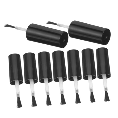 FIXOSHEE 20 piezas Tapas para Botellas Pequeñas con Pincel Integrado Tapas de Repuesto para Esmalte de Uñas y Gel Diseño Práctico con Cerdas Suaves para Aplicación Fácil Salón de Manicura