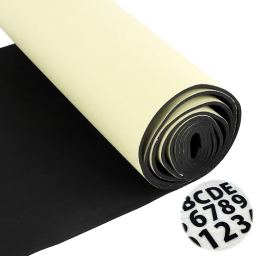 Espuma autoadhesiva de 40 cm x 200 cm rollo de caucho celular para juntas