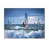 GSBRSNTS Teamsurfen auf Fehmarn，Blechschild, Vintage, 