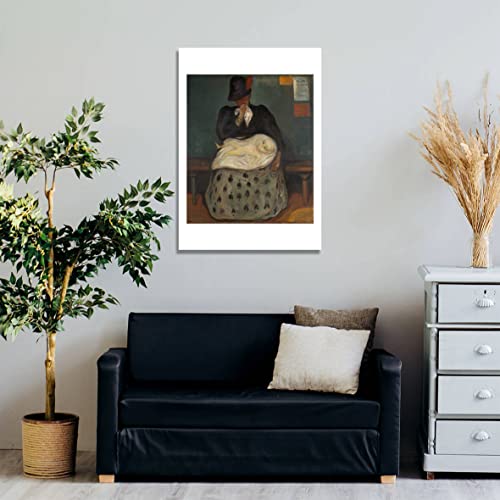 Affiche Edvard Munch encadrée finition semi-brillante luxe