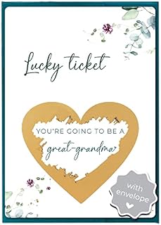 Jolicoon Pregnancy announcement scratch card - We're having a baby with envelope - Baby announcement baby