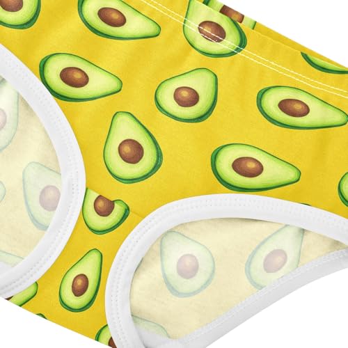 Fruit Avocado Yellow Toddler Girls's Underwear 2T 23021834
