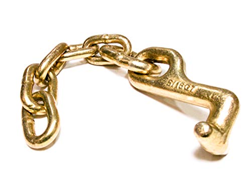 Red Hound Auto 5/16 Inches X 6 Inches Tow Chain Transport Chain Forged T Hook #TOP4
