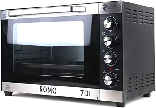 Horno Eléctrico Sobremesa Convención, Rustidor 70L. 2200W. Temperatura hasta 230ºC, Temporizador...