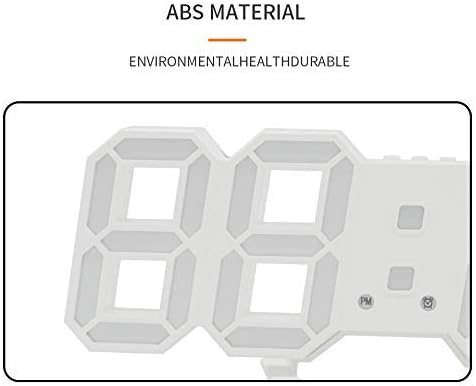 Miniatura 6 de Reloj de pared LED 3D Reloj despertador digital moderno para decoración del hogar, mesa moderna, escritorio, reloj de pared de noche para decoración