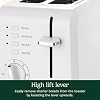 Cuisinart CPT-122 2-Slice Compact Plastic Toaster, Slots for Bagels & Bread, 7 Shade Settings, Cancel/Defrost/Reheat Functions, Removable Crumb Tray, Small Kitchen Appliance for Home & Office, White #4