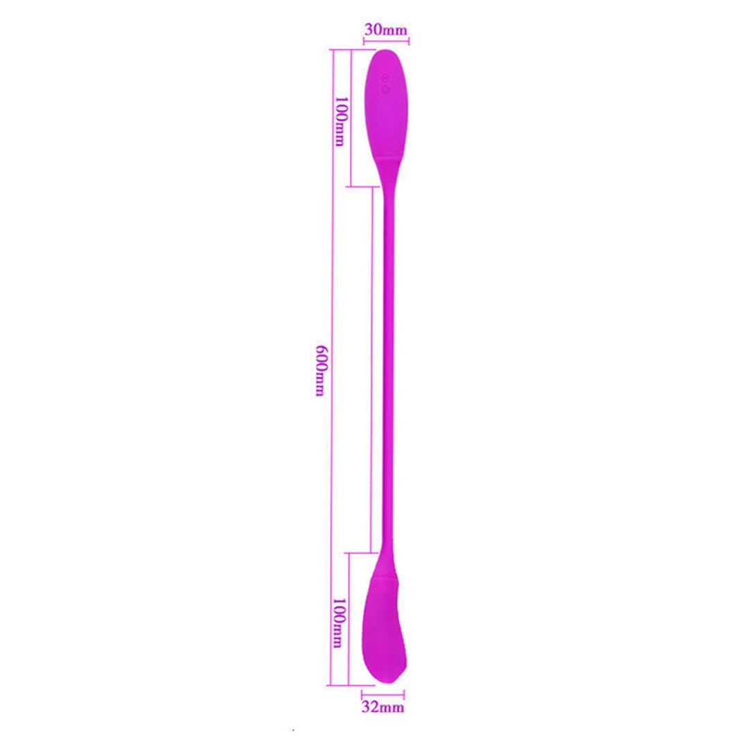 Consolador doble, vibrador de parejas 7 modos consolador doble de consolador impermeable consolador doble para parejas clítoris, vibrador de silicona, vibrador de parejas