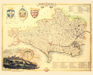 Dorset County Map, Thomas Moule Dorset Map,