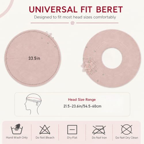 Gllutt Women's French Beret Hat, Soft Knit Artist Cap for Fall & Winter - Image 5