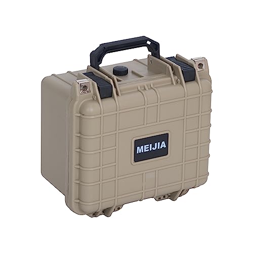 Image of MEIJIA Portable All Weather IP67 Waterproof Camera Case,hard case with Customizable Fit Foam,Fit Use of Drones,Camera,Equipments,10.62 x9.68x6.87inches(Desert Tan)
