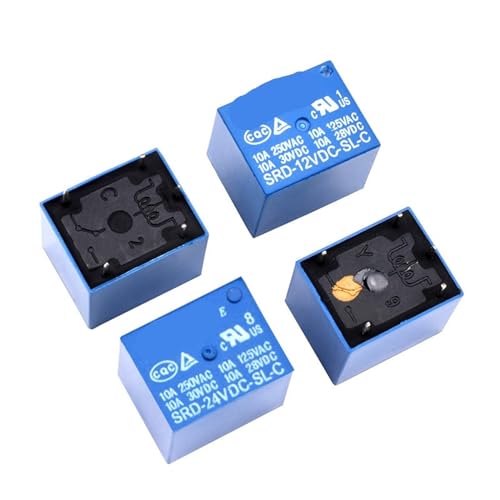 Relés de potencia SRD-12VDC-SL-A 5V 12V 24V 48V componentes de 4 pines 1