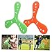 Abaodam 2Pcs Soft Triangle Boomerangs Safe Flying Playthings for Outdoor Fun Bright Colors for Easy Spotting for Park and Beach Activities