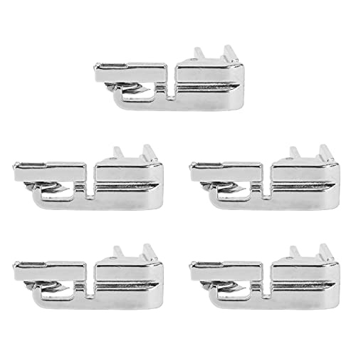 5 piezas pie zurcido acero inoxidable bajo para máquina de coser miniatura 6