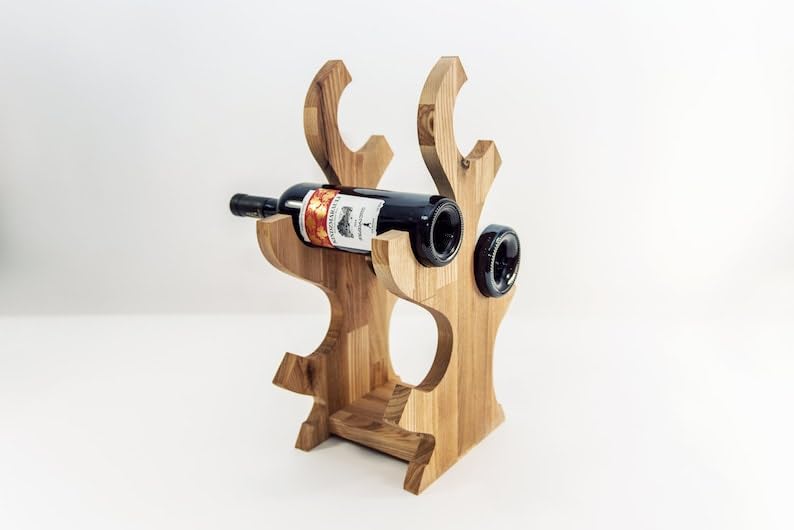 Belief Wooden Tabletop Wine Bottle Rack - Elegant Countertop Storage for Bottles, Durable Wine Bottle Holder Stand, Perfect for Home & Kitchen Decor-image-30