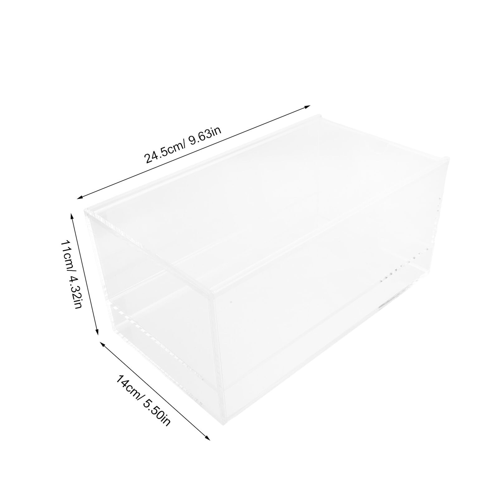 TOYANDONA Transparent Mahjong Tile Storage Box z Akrylu Komory Płytki i Karty Do Gry Przezroczysty Organizator Do Mahjonga Idealny Spotkania