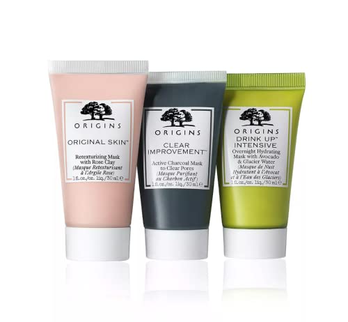 Origins Clear, Hydrate & Control set of 3 Facial Mask - Thumbnail 3