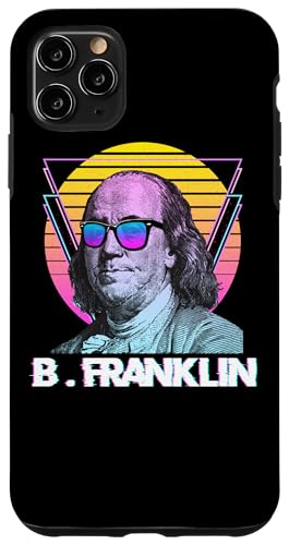 Carcasa para iPhone 11 Pro Max Benjamin Franklin - Gafas de sol con gafas de sol, diseño retro