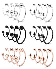 Silver+Rose gold+Black(Ball+Spike)