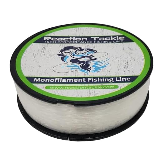 Reaction Tackle Monofilament Fishing Line- Strong and Abrasion-Resistant Nylon Mono Fishing Line, Freshwater and Saltwater Fishing Line Clear 10/1600