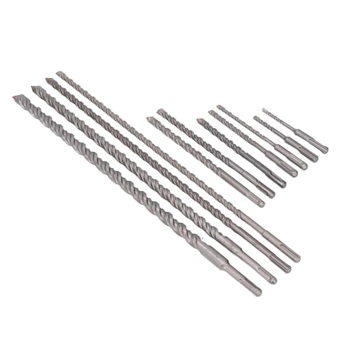 Foret à percussion au carbure : coffret de 11 pièces pour béton et brique