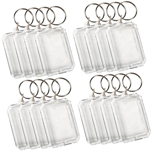 Porte-clés en acrylique vierge décoratif pour loisirs créatifs et cadeaux faits main