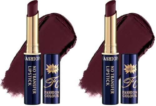 Image of Fashion Colour Lip Super Stay | Non Transferable Lipstick Waterproof | Lipsticks For Women Waterproof | 12-Hour Stay | Matte Finish | Long-Lasting | Highly Pigmented | Bold Colours (Pink Violet, 2.6)