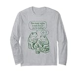 How Many Nights Reading Frog Meme Six Seven Teacher 6 7 Long Sleeve T-Shirt