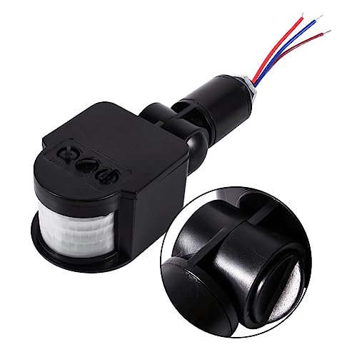 Naroote Motion Sensor Replacement, 180 Degree Security Infrared PIR Motion Sensor Detector for Light Duty Black - Image 3