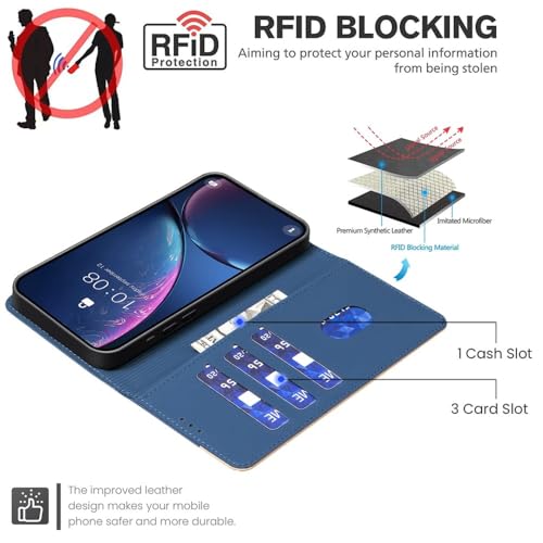 Coque Samsung Galaxy S23 FE rabat cuir noir protégeant écran et dos - 3