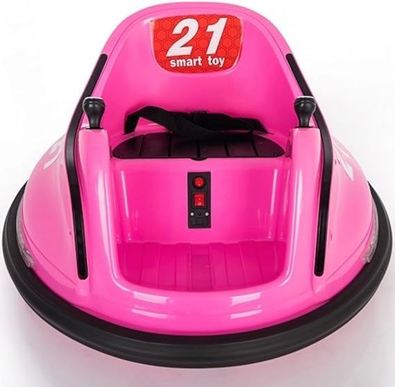 TechPlusKids Electric Drift Waltzer Ride On Car Bumper Car Baby Riding Toy Car - Pink