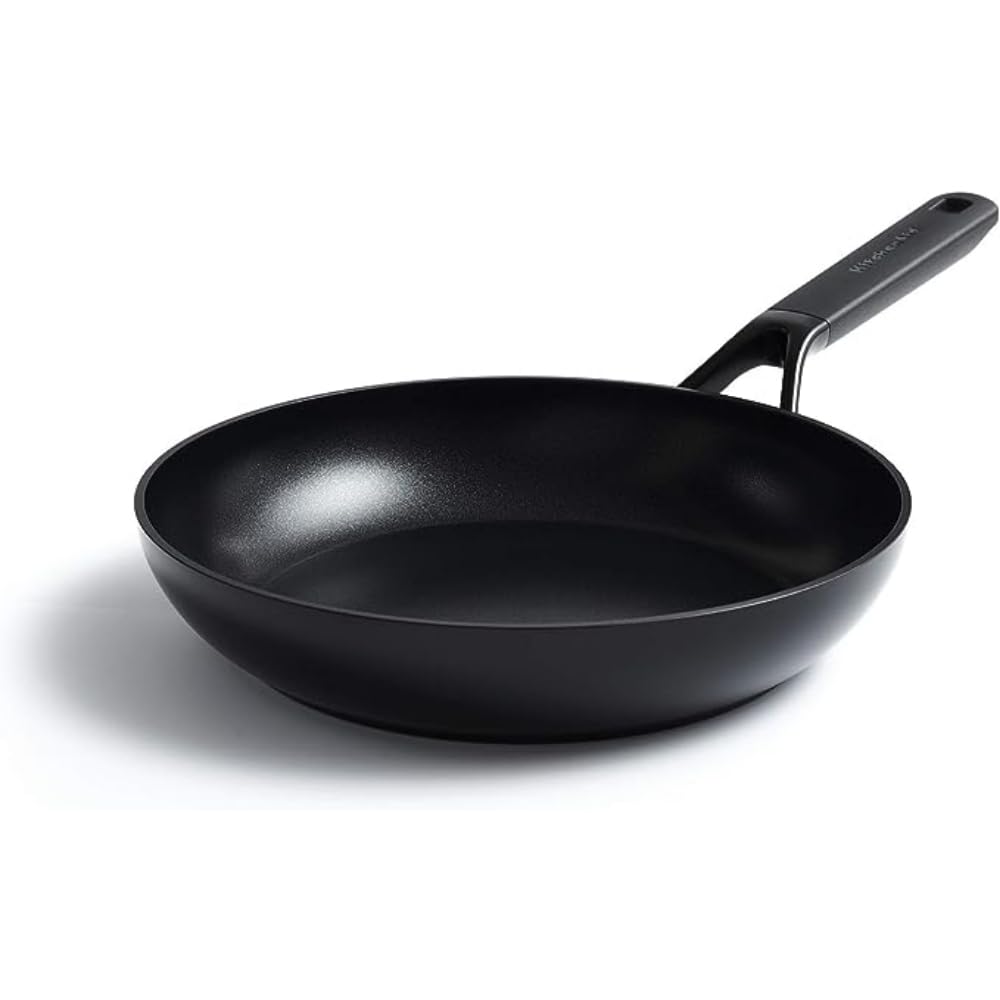 KitchenAidClassic Forged Hard Anodized PFAS-Free Healthy Ceramic Non-Stick, 28 cm Frying Pan, Induction, Oven Safe, Black