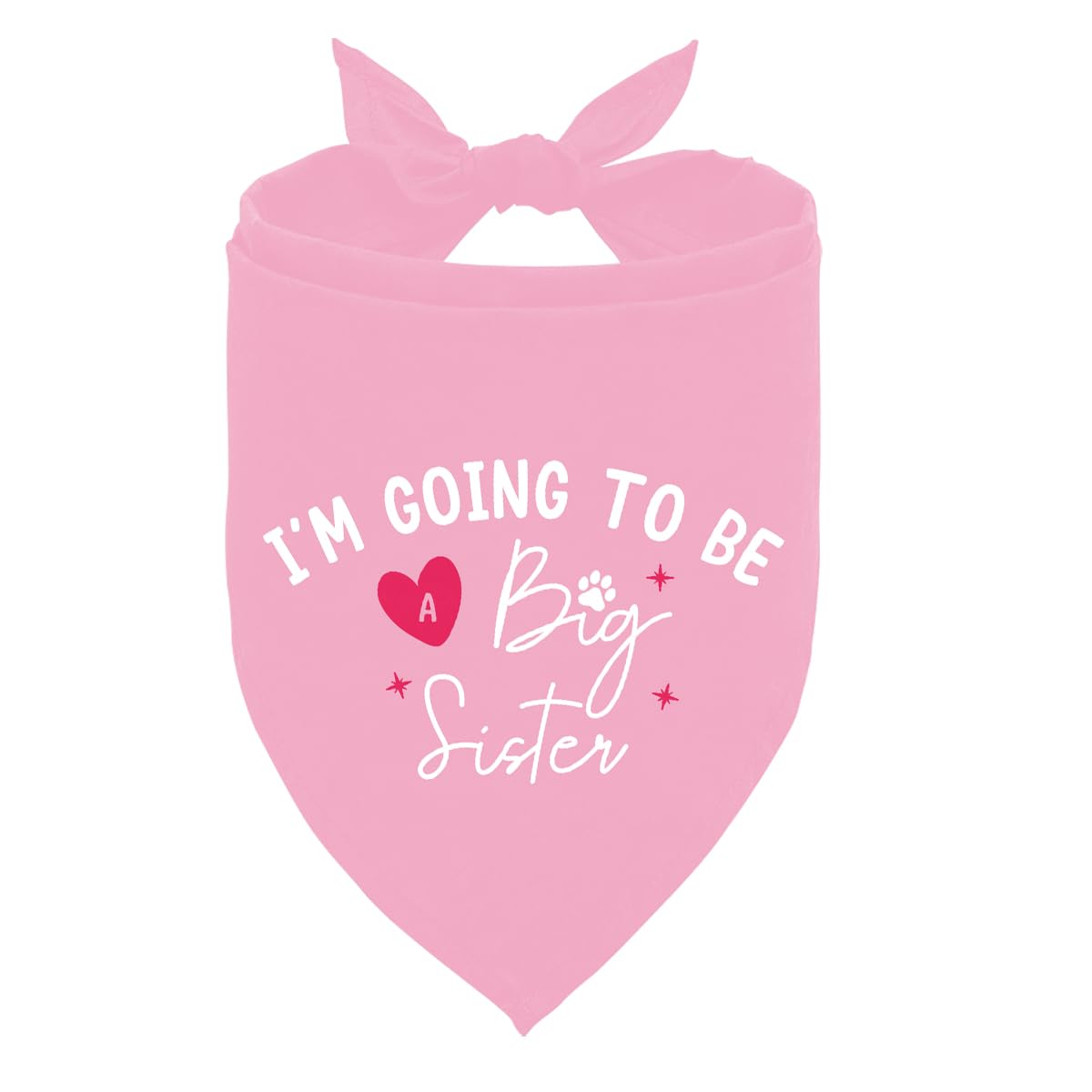 Big Sister Dog Bandana, Big Sister Bandana for Dog, Pink Dogs Bandanas, Pet Bandanas Pregnancy Announcement, Gift for Dogs Lover