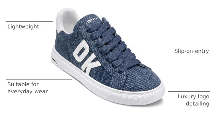 Image of DKNY Women's Abeni Low Top Sneaker with Logo | Casual Shoes