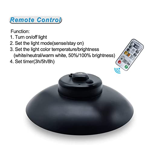 Aolyty Solar Pendant Lights With Remote Control Solar Wall Light Outdoor 3 Color Temperature 16Ft Cord 2 Installation Methods Flood Light Timing Dimmable For Yard Garden Shed Patio Driveway #TOP4
