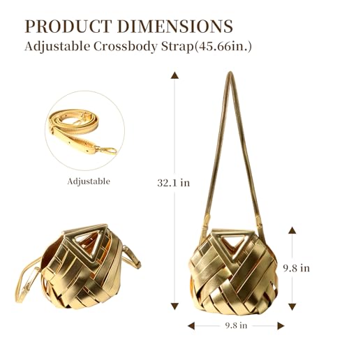 Bolso tipo cubo tejido vegano para mujer miniatura 5
