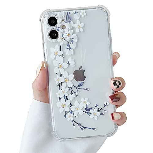 DEFBSC for iPhone 11 Case Clear Flower Design, White Pear Blossom by DEFBSC - Used condition - US$7.42